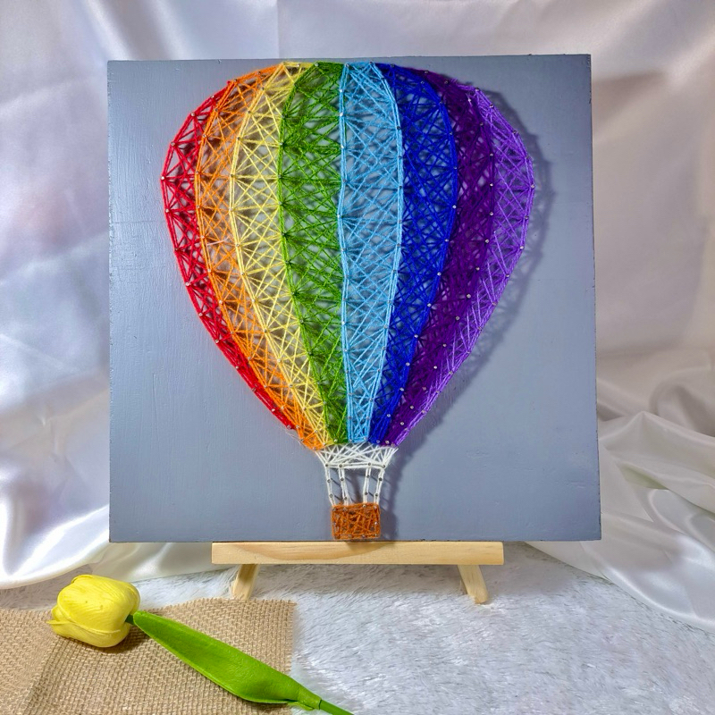 String Art "air balloon" | Hiasan Dinding