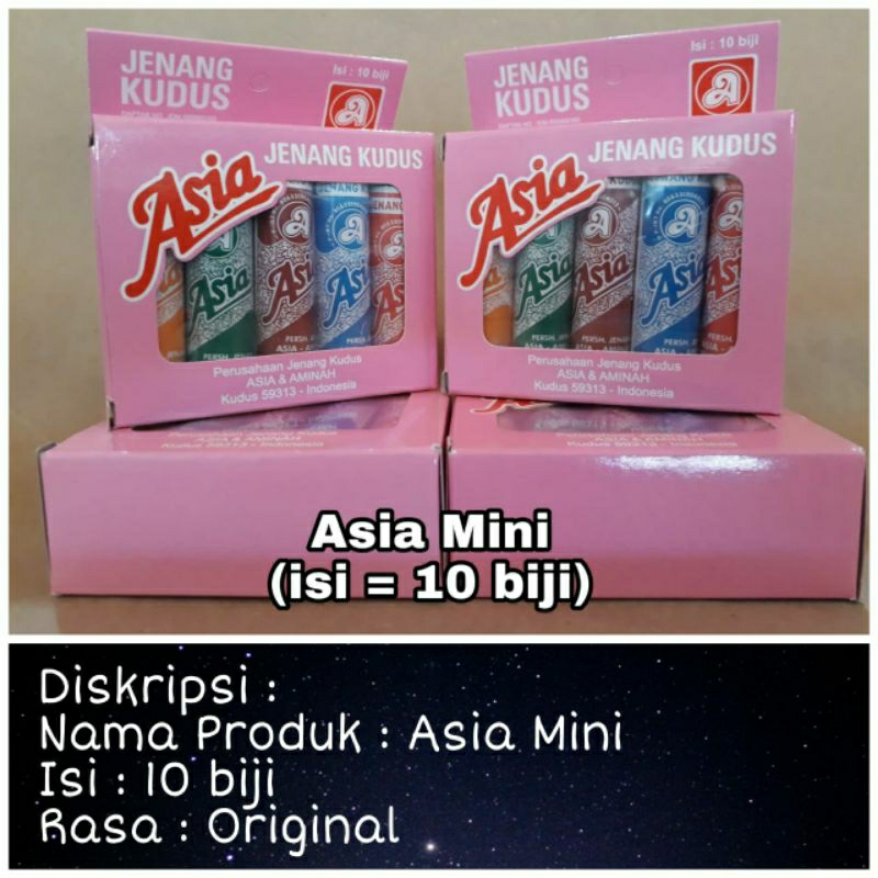 Jenang Asia Aminah Mini isi 10 biji Rasa Original