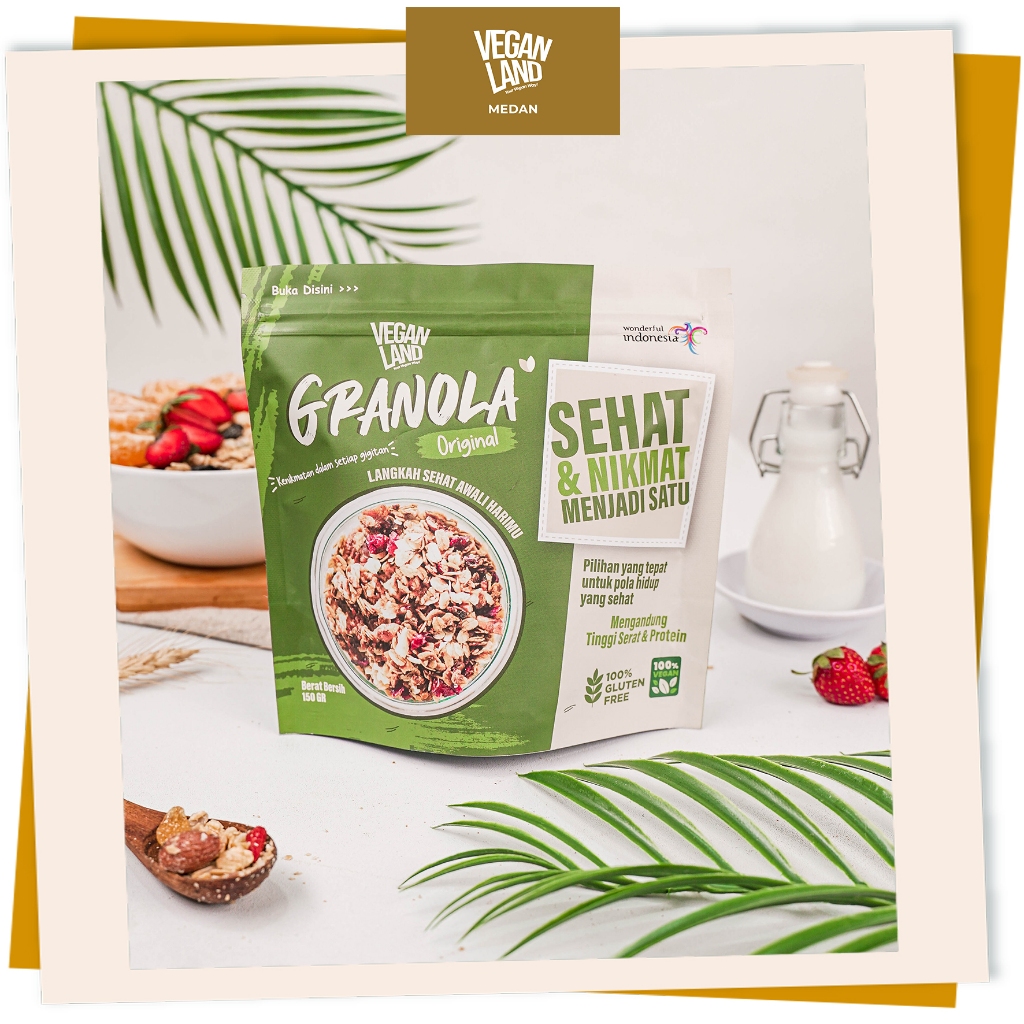 

[VEGAN] GRANOLA 150 GR | ORIGINAL - SWEET - CHOCO 150 GRAM - VL MEDAN