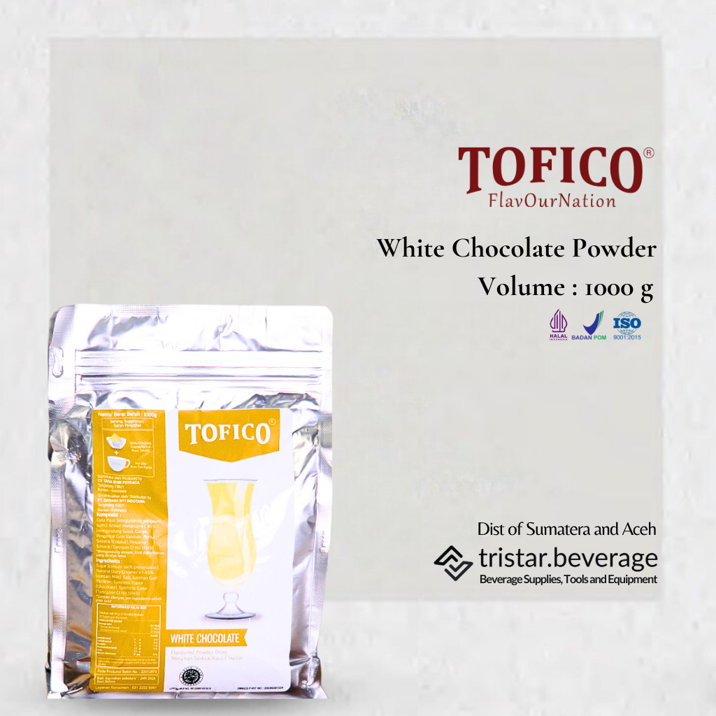 

RASA ORIGINAL - Bubuk Minuman Cokelat / Coklat Putih / White Chocolate - Tofico Powder 1KG