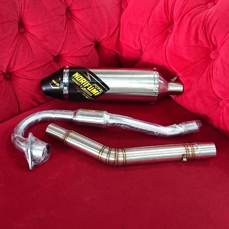 knalpot norifumi rv1 noctus rocket competition full set pnp KLX150 klx 150 bf CRF150 WR KSR