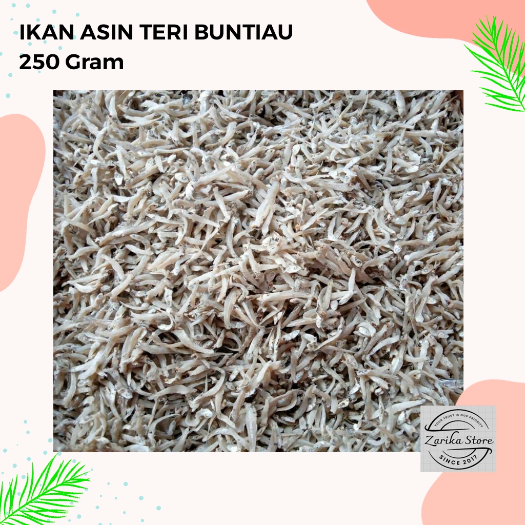 

Ikan Asin Teri BUNTIO 250 gram 1/4 Seperempat/ BUNTIAU