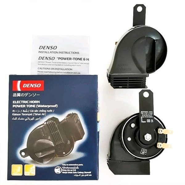 Klakson Denso Waterproof Tanpa Kabel Only 61107 Suara Kencang Khas Mobil Eropa Elegan Klakson Mobil 