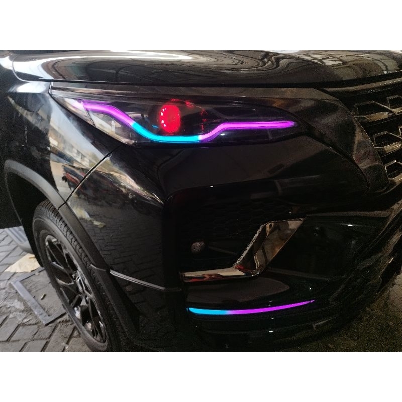 CUSTOME DRL RGB ALIS HEADLAMP-DRL BAWAH-DEMON EYES