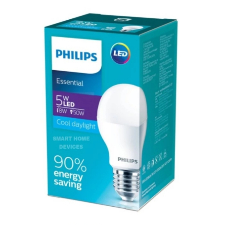 Lampu Philips Essensial LED Bulb 5Watt Bohlam Lampu LED Philips