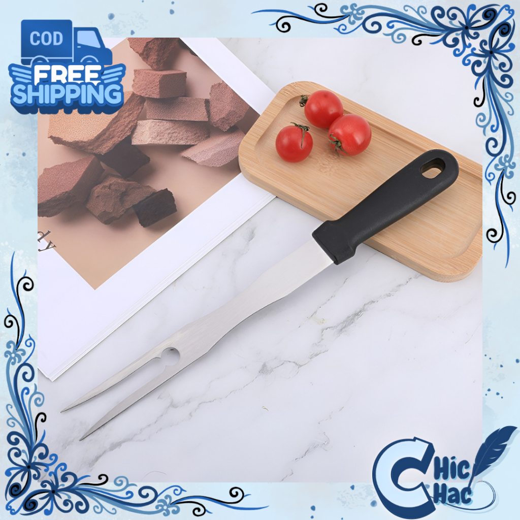 Garpu Daging Steak Panggang BBQ / Garpu Daging Stainless Steel / Tusuk Daging Garpu Jumbo