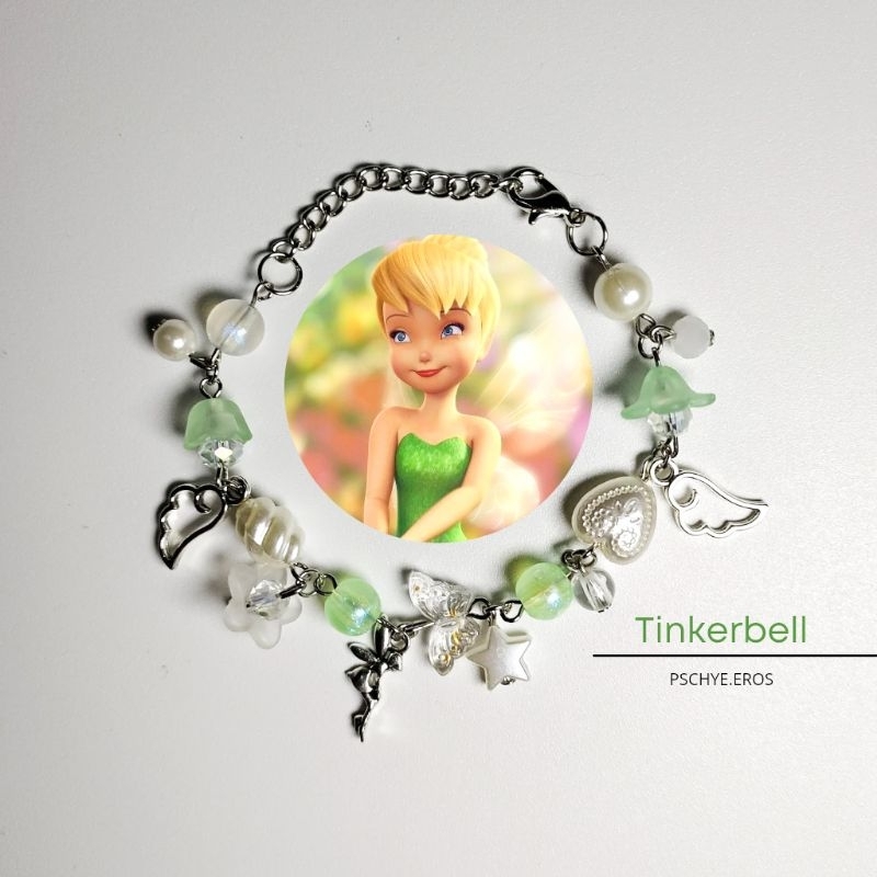 Bracelet Tinkerbell | Gelang Manik Tinkerbell | Tinkerbell Bracelet Edition | Beads Bracelet Tinkerb