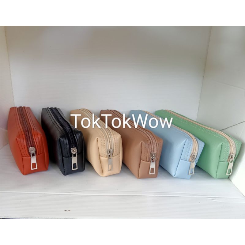 

Tempat Pensil serbaguna waterproof motif polos MNS01 mini case