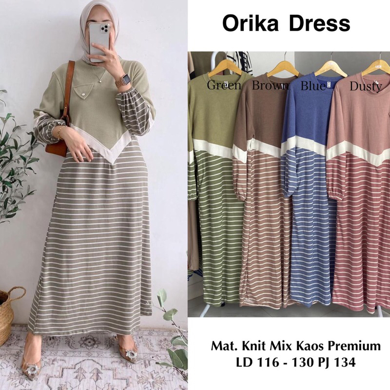 Midi Dress Knit Kaos Import / Dress Kaos Knit / Midi Dress Knit Import