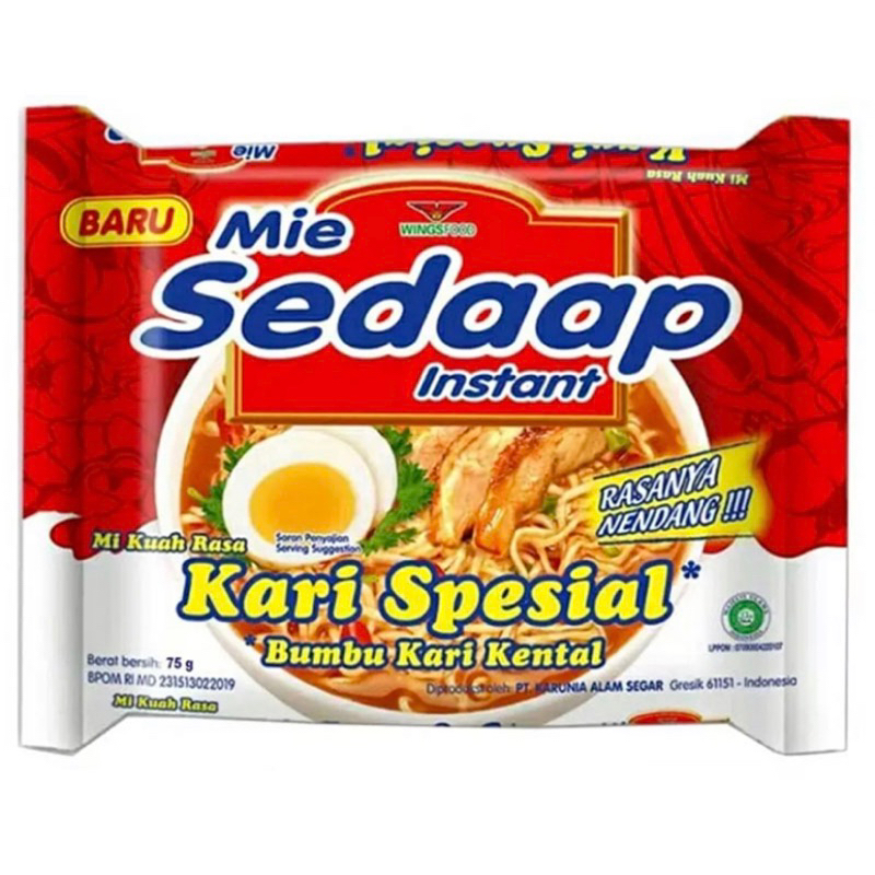 

Sedaap Mi Instan Kari Spesial 75 g