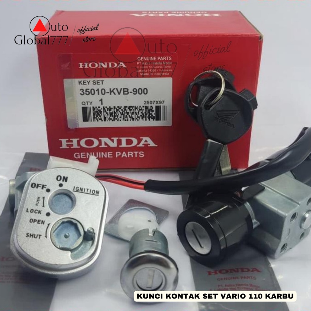 Kunci kontak vario 110 karbu kontak vario lama set kunci jok