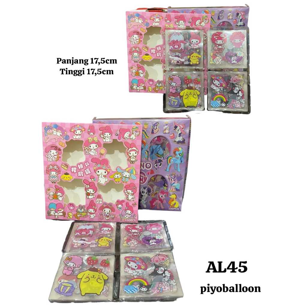 

Sticker Karakter 1 box isi 100 lembar