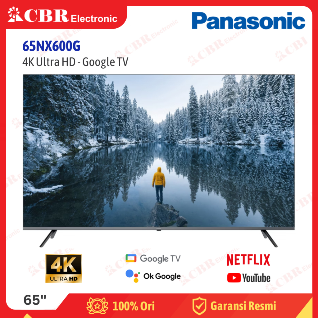 TV Panasonic 65 Inch LED 65NX600G (4K UHD-Google TV)