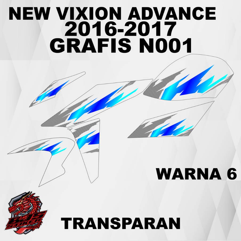 Stiker New Vixion Advance / Striping New Vixion Advance / Stiker Sticker Decal New Vixion Advance gr