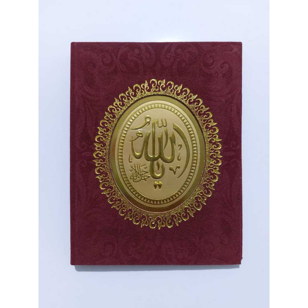 Cover Yasin hardcover Bludru biru/merah/hitam