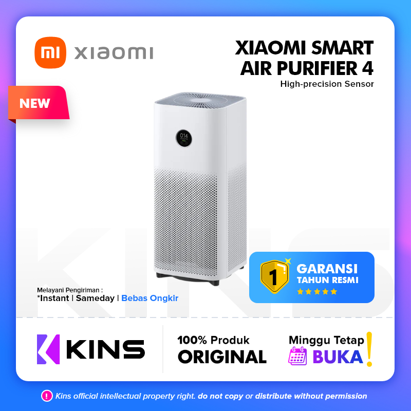 [NEW] Xiaomi Smart Air Purifier 4 Garansi Resmi Xiaomi Indonesia / Mi Air Purifier 4