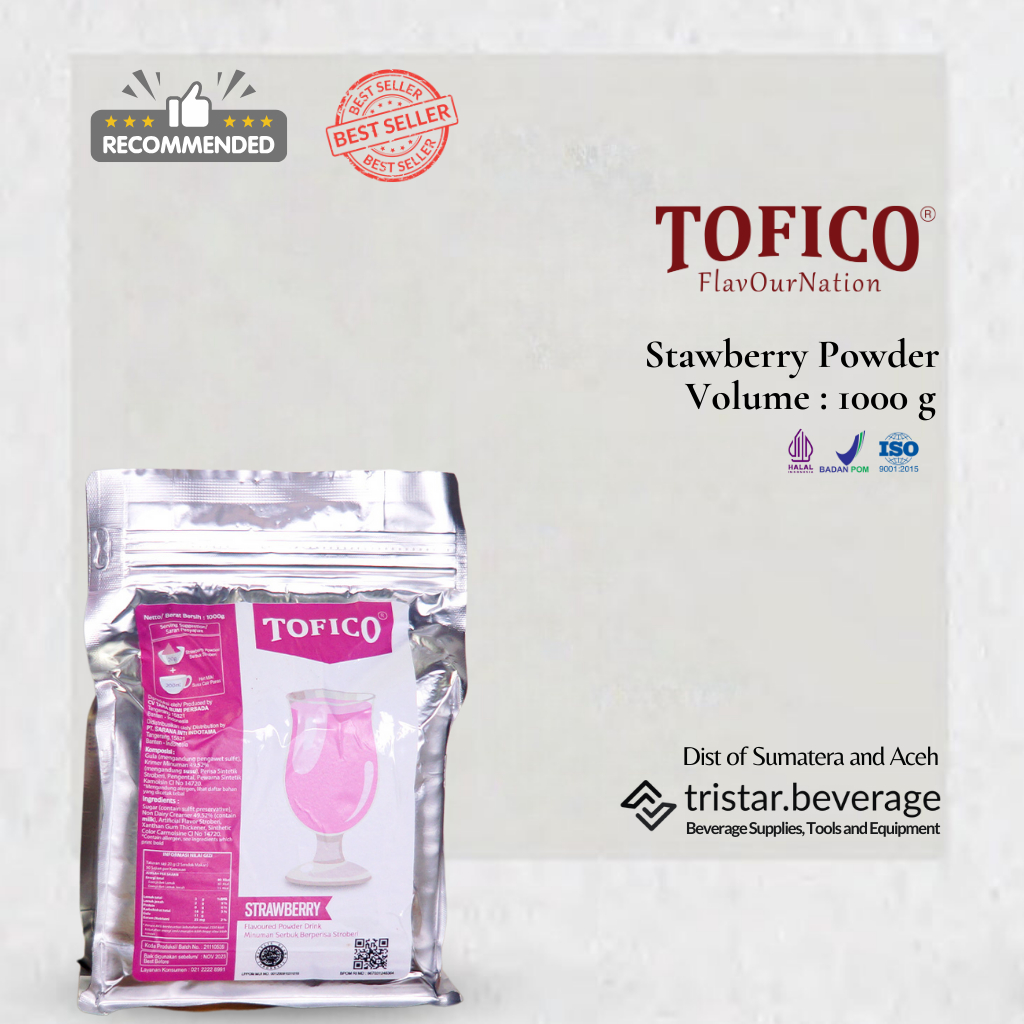 

TOP COLLECTION - Bubuk Minuman Stroberi / Strawberry - Tofico Powder 1KG