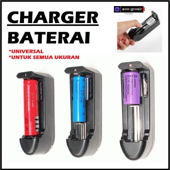 Charger Batre slot jepit Aa Aaa 18650 batre kipas batre mic dll