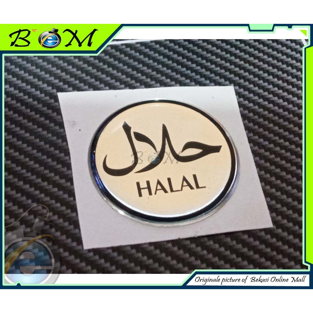 

Sticker stiker Logo timbul halal old lama