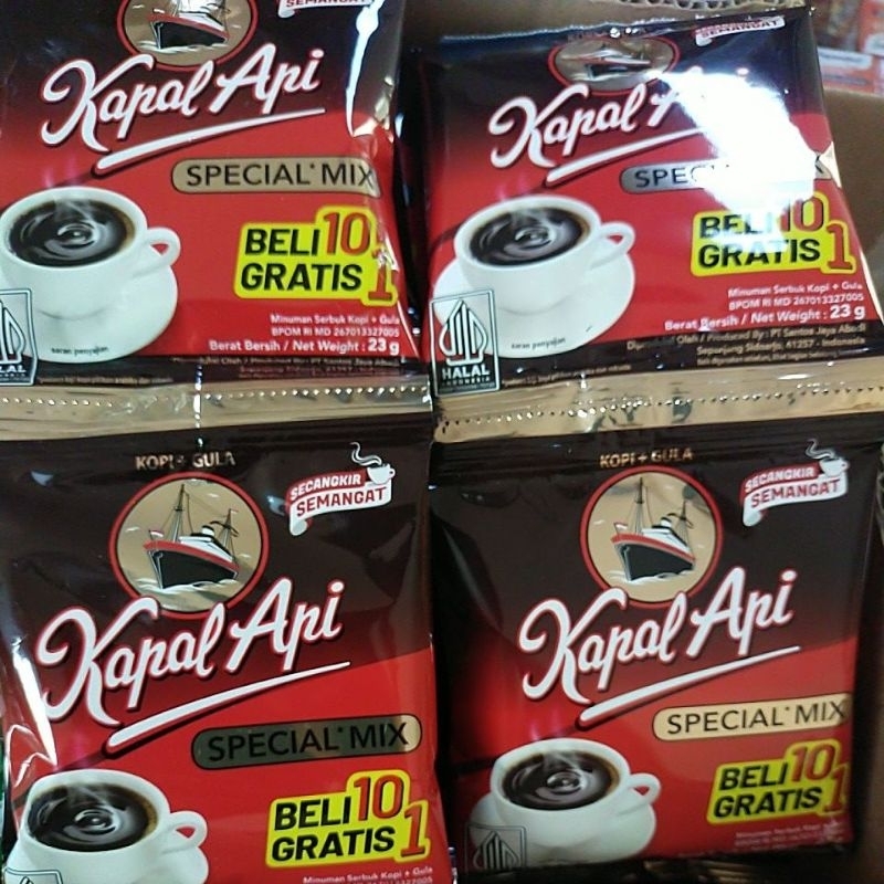 

kopi kapal api special mix 1 renceng isi 10
