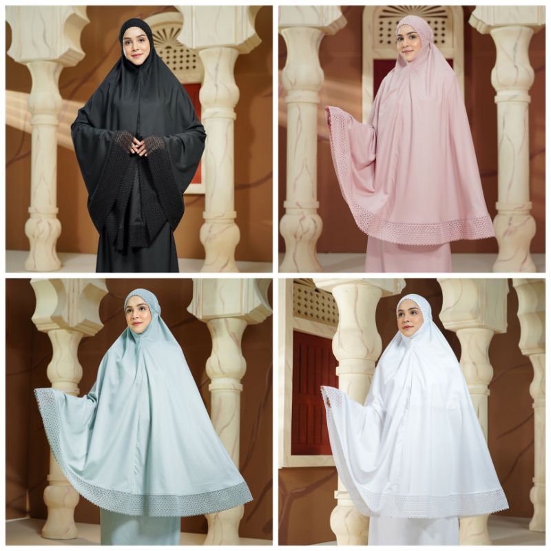 Buttonscarves × Siti Khadijah: Ultra Fine Lace Prayer Robe New