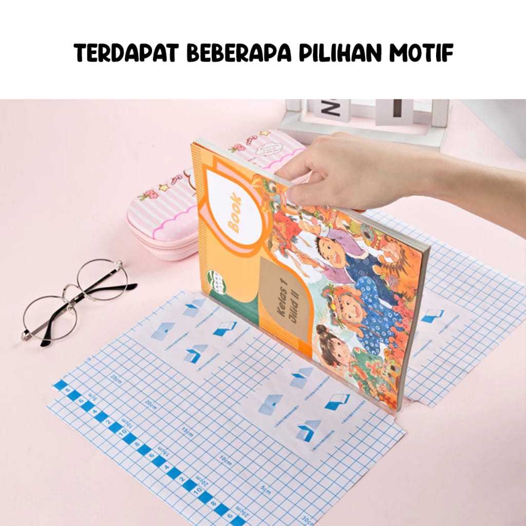 

perabotrumahku SAMPUL BUKU plastik book cover sampul buku tahan air pvc isi 10pc waterproof S028