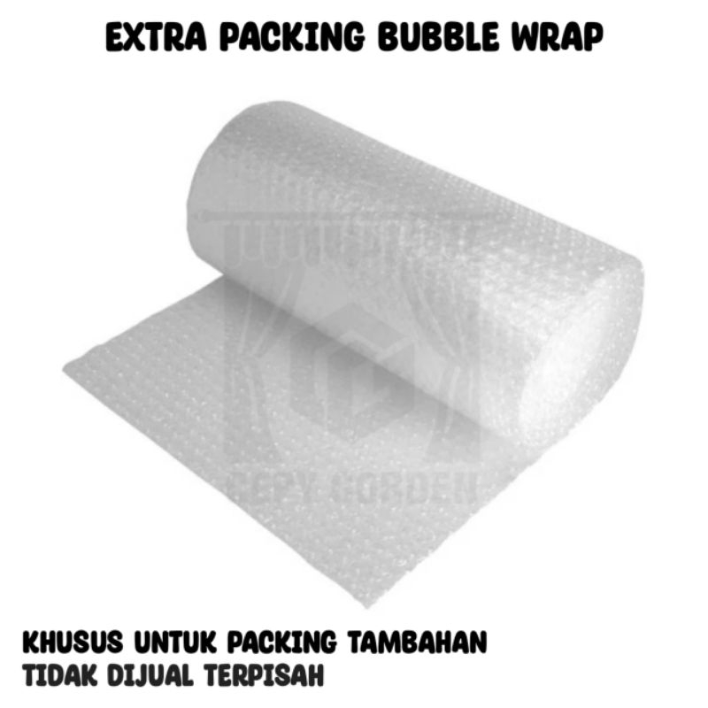 

EXTRA PACKING BUBBLE WRAP (PLASTIK BUBBLE) KHUSUS UNTUK PACKING TAMBAHAN