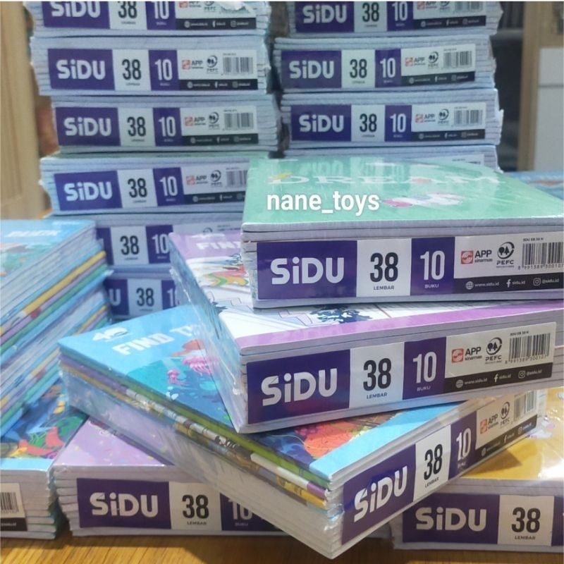 

Buku Tulis SIDU 38 Lembar 1 pack isi 10 biji
