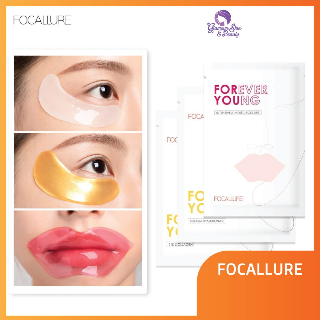 FOCALLURE Collagen Crystal 24K Gold Pure Luxury Eye / Hydra-Gel Eye Mask FASC01 /Lip Mask FASC02