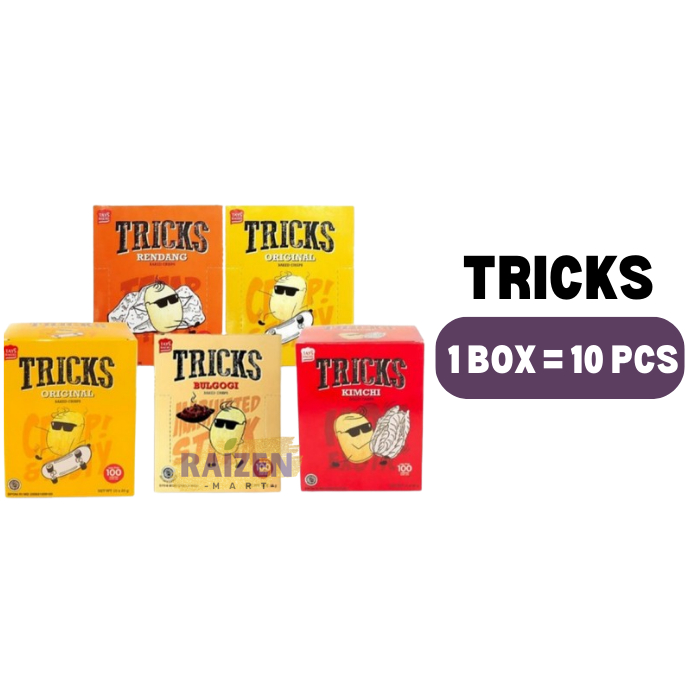 

Tricks Potato Snack 1 box isi 10 pcs