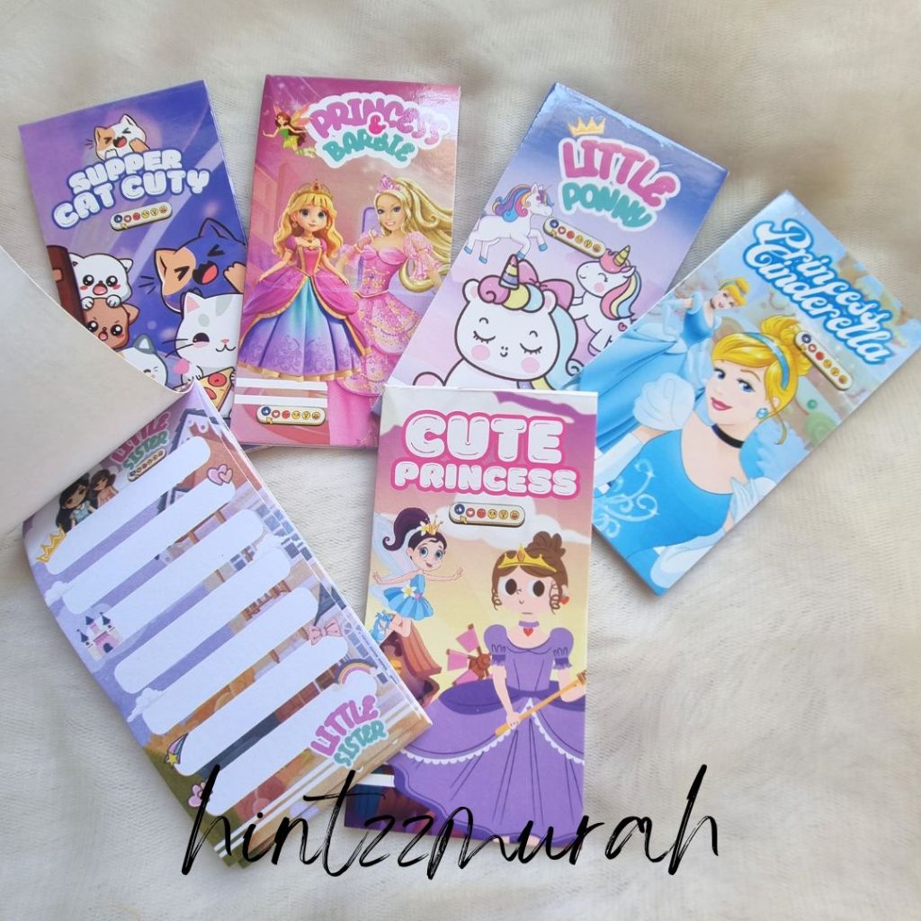 

Mini Memo Lucu Sticky Notes Label Karakter Anak Anak / Note Book Kecil Anak / Buku Tulis Mini Bisa Dijual Lagi