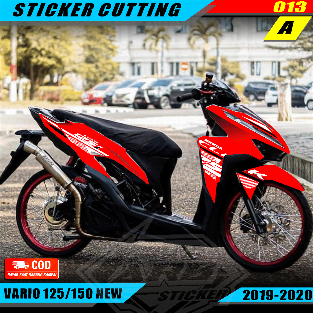 Cutting Sticker Vario 150 & 125 - Aksesoris Motor Stiker Honda Vario New Schotlite Cutting Stiker St