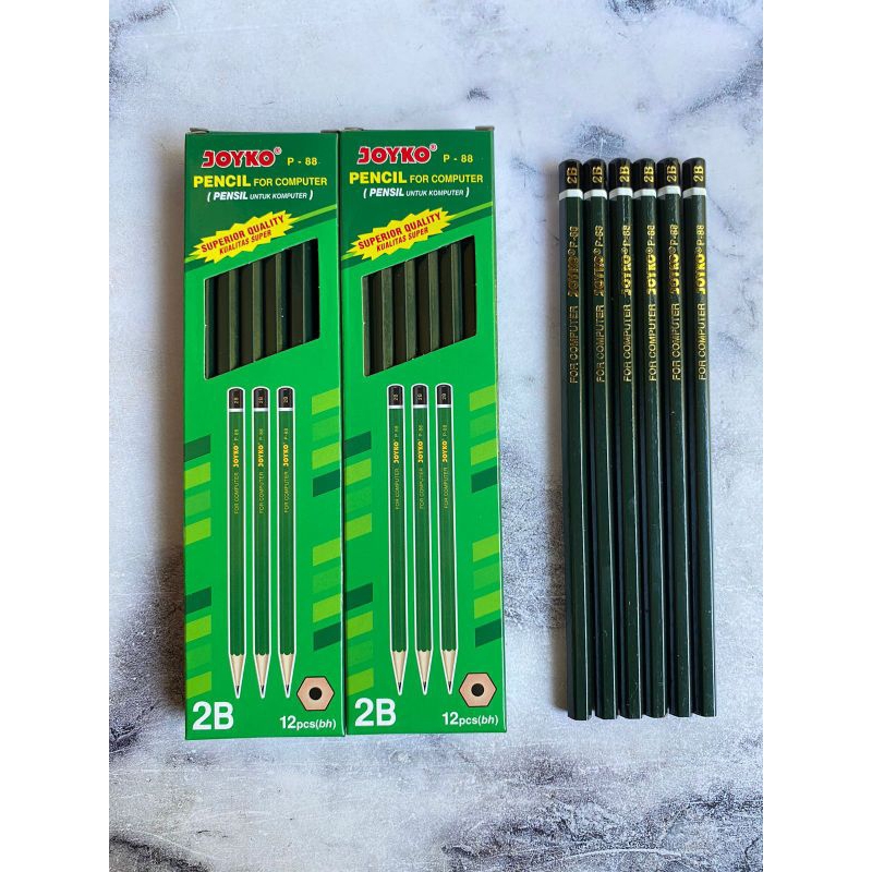 

Pensil Joyko 2B hijau P88/For computer