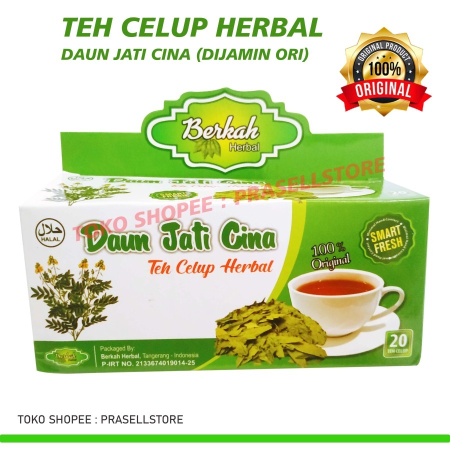 

TEH Celup Herbal Daun Jati Cina Berkah | TEH PELANGSING | Teh Hijau Nona Langsing