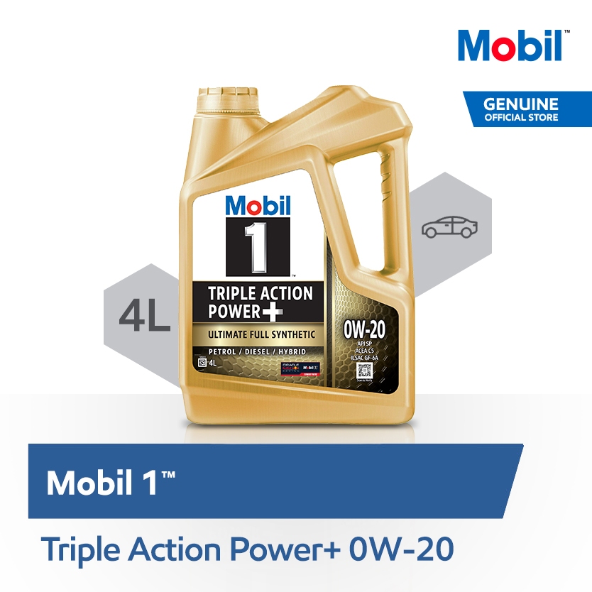 Oli Mesin - Mobil 1 0W-20 (4 liter)