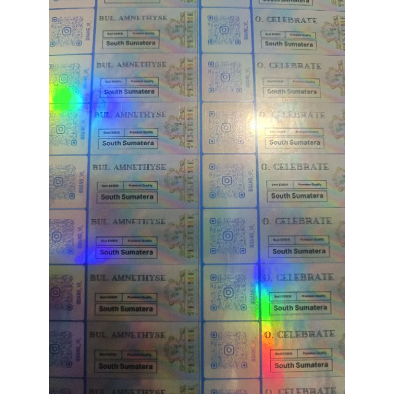 

Stiker Hologram Desain dan Ukuran by Request