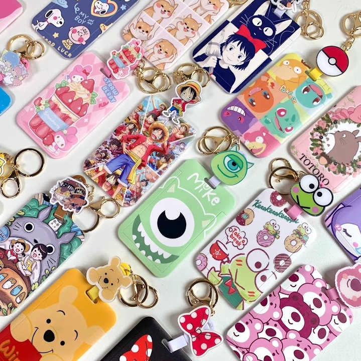 

ID Card Holder Karakter Kartun Snoopy Pokemon Piglet Alien Toy Story Lotso Pooh Unik Lucu Gift Hadiah