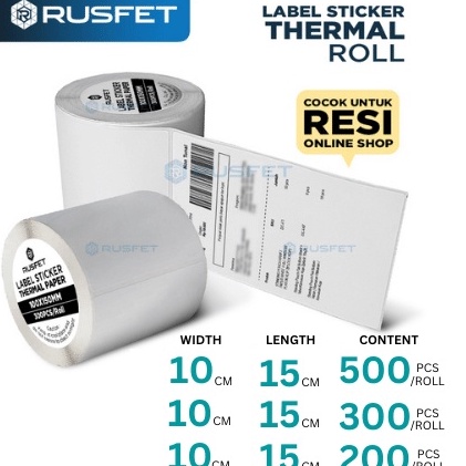 

Terkini STICKER LABEL THERMAL PAPER A6 KES STIKER RESI LABEL STRUCK MODEL ROLL 1x15CM