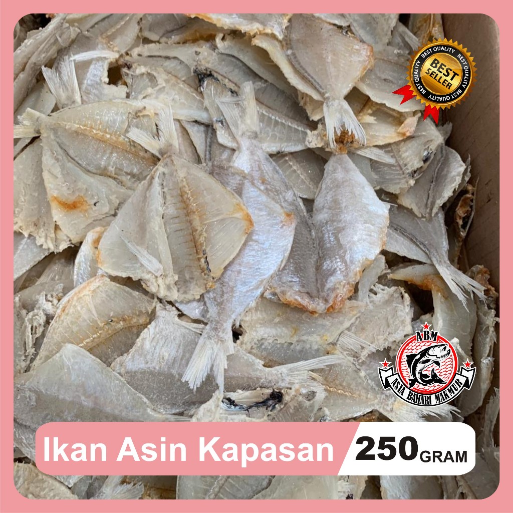 

Ikan Asin Kapasan Tulang Super Kapasan Semi Asin 250 Gr