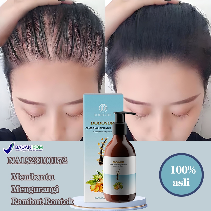 DODOYURI Shampoo rambut rontok Penumbuh rambut Sampo penumbuh rambut cepat 300ml shampo penumbuh ram