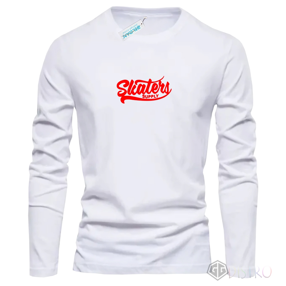 Gg Distro - T-Shirt Kaos Lengan Panjang Skaters Motif Red Kaos Pria Wanita Casual Formal Quality