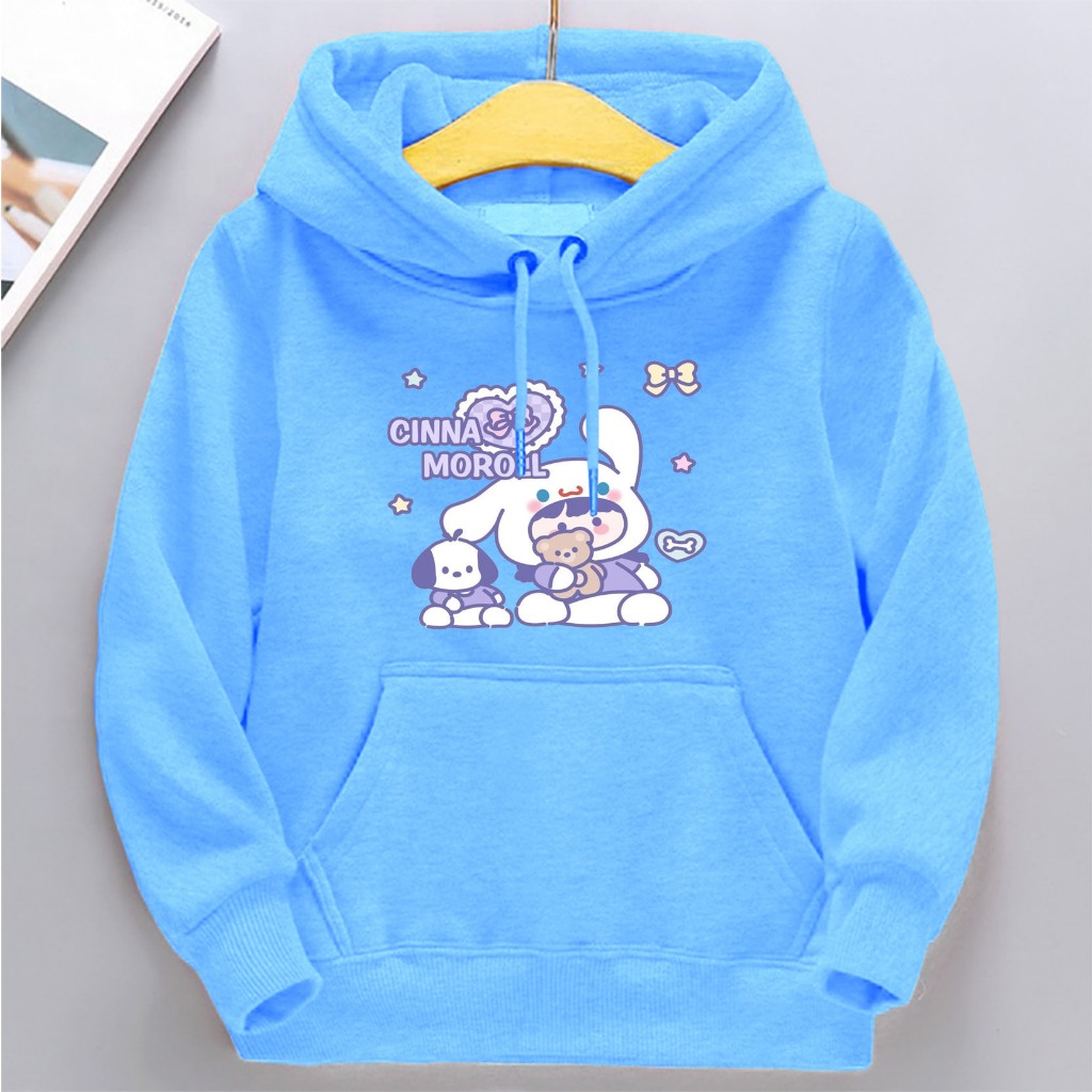 Sweater hoodie Cinnamoroll anak jaket switer cinamorol
