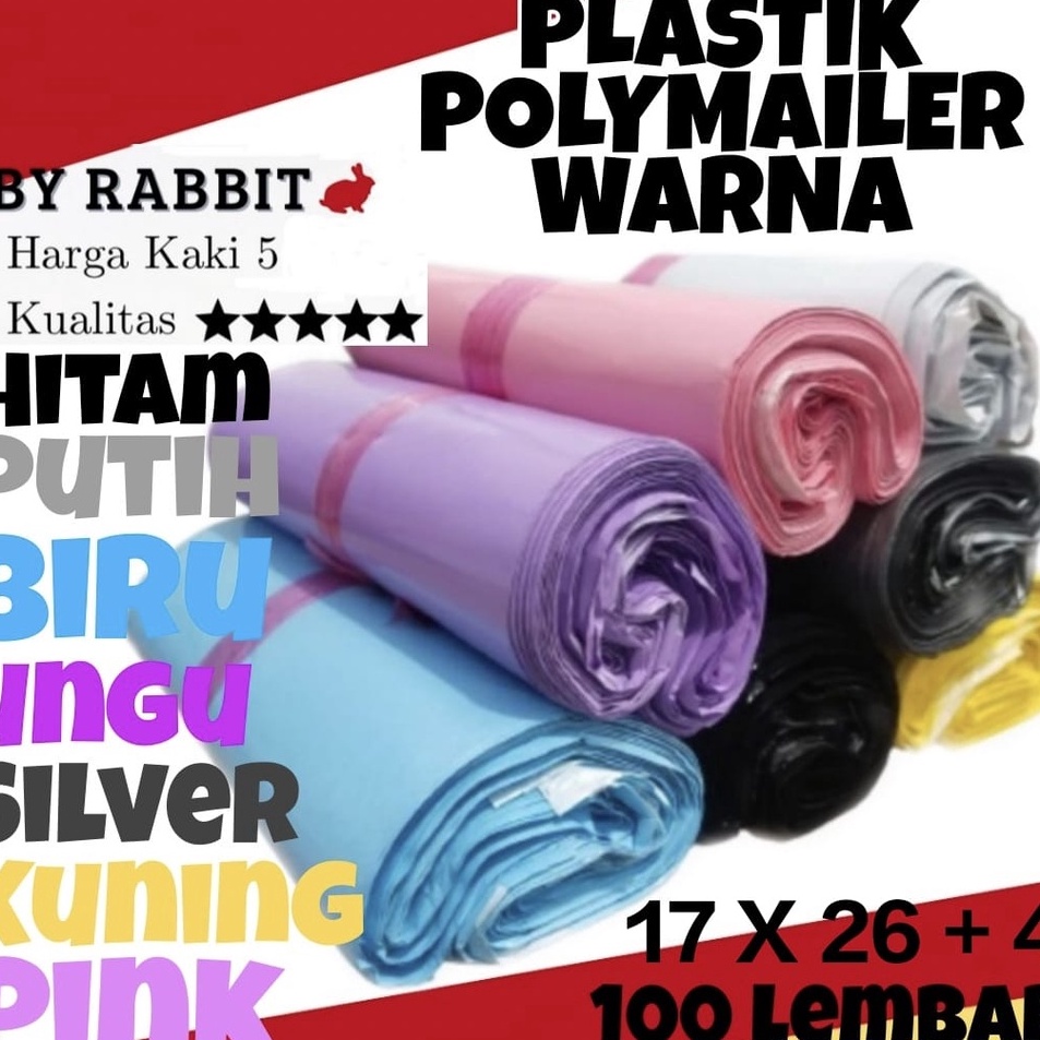 

Polymailer kantong plastik WARNA 17X264 17X3 ISI 1LEMBAR PLASTIK PACKING ONLINE POLYMAILER AMPLOP