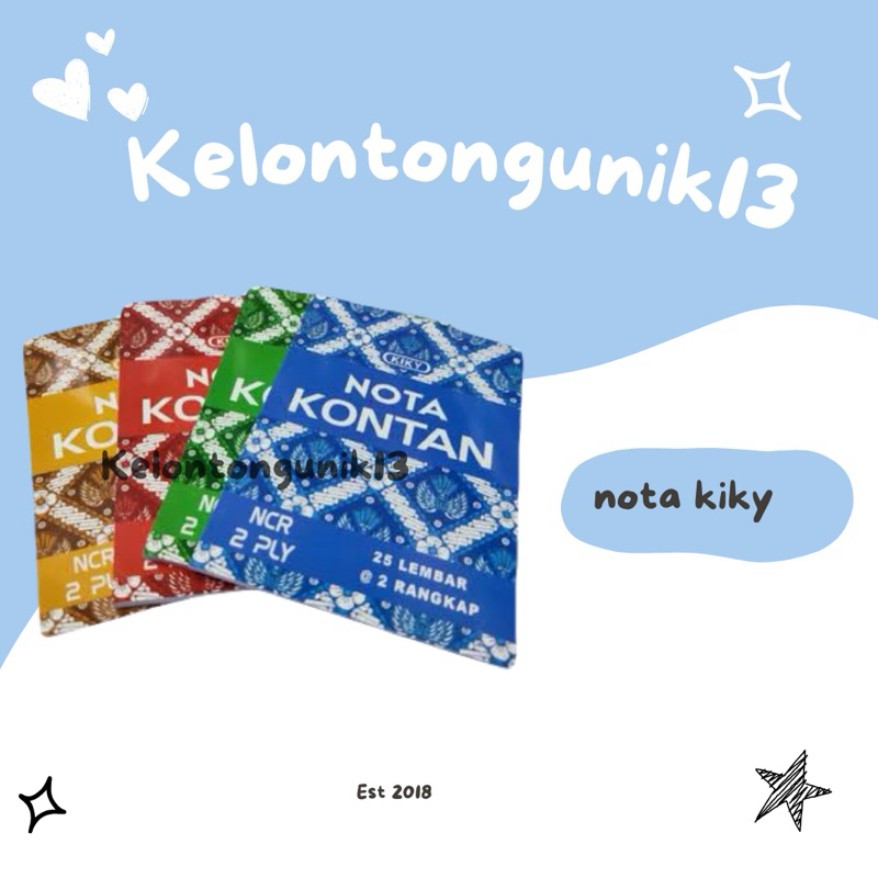

Nota Kiky 2 Ply - Nota Kontan Ncr 2 Ply
