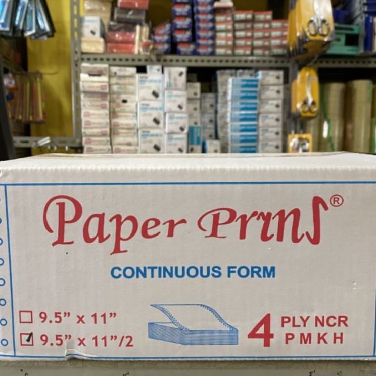 

Model Baru Continuous Form 4 Ply 95 x 112 Paper Pryns