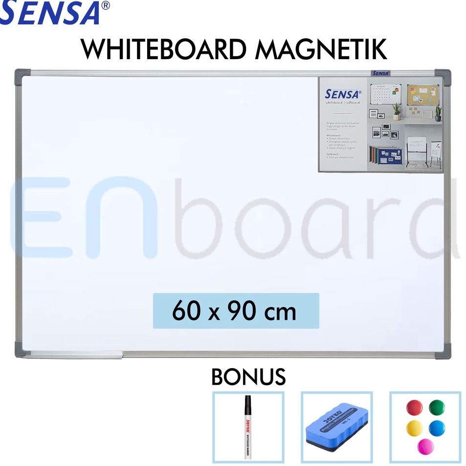 

Terkini Papan Tulis Whiteboard White Board Gantung Magnet Single Face Sensa 6 x 9 cm