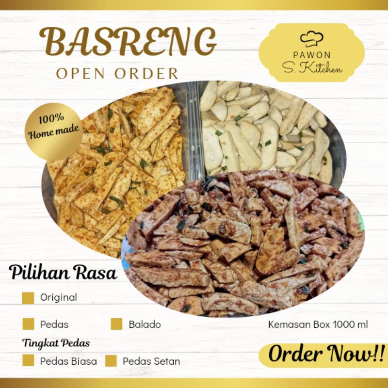 

Basreng BYNA- Kemasan Box 1000ml/500gr