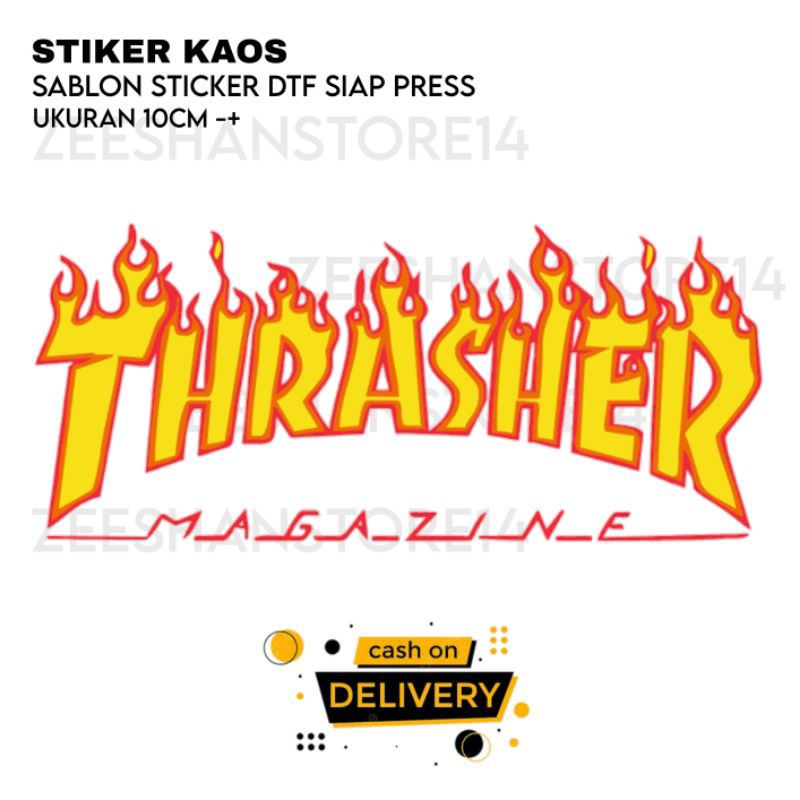 

STIKER SABLON SETRIKA LOGO THRASHER MURAH