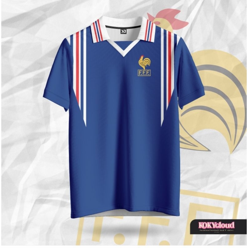 BAJU JERSEY /VINTAGE/RETRO/BOLA/FRANCE