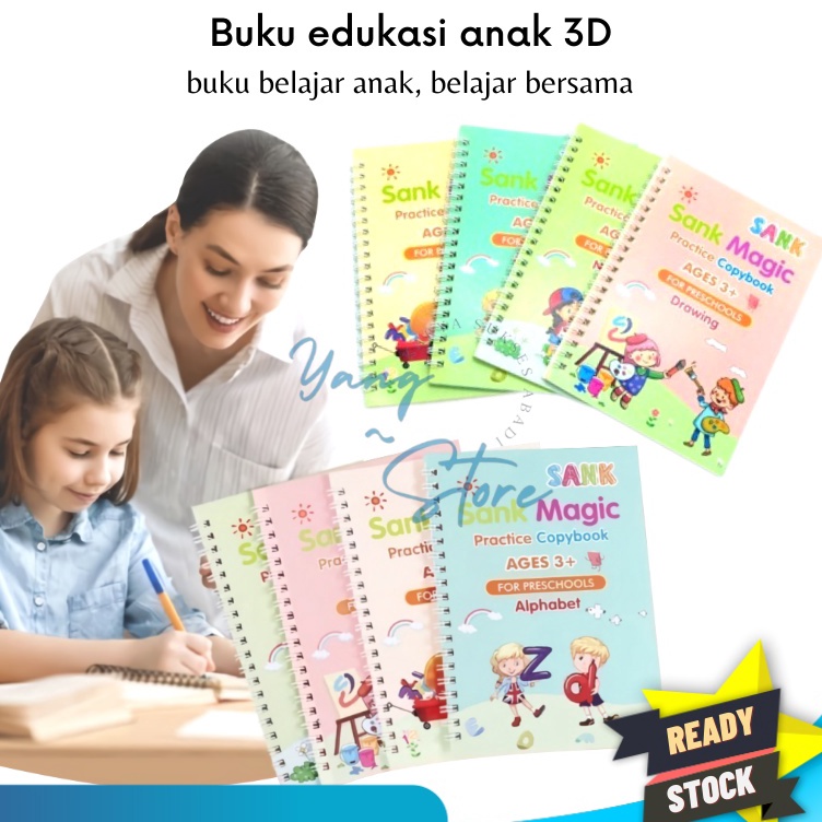 

Specia Sale YGS D214 Buku Edukasi Anak Sank Magic 3D Buku Edukasi Anak Belajar Menulis Untuk TK Angka Huruf